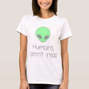 人間は実質のティーではないです Tシャツ