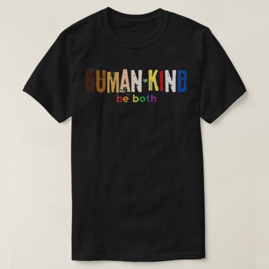 人間は平等であるLGBTゲイプライド月B Tシャツ (デザイン正面)