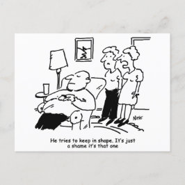 人間は形保を成そうとする。おもしろい ポストカード