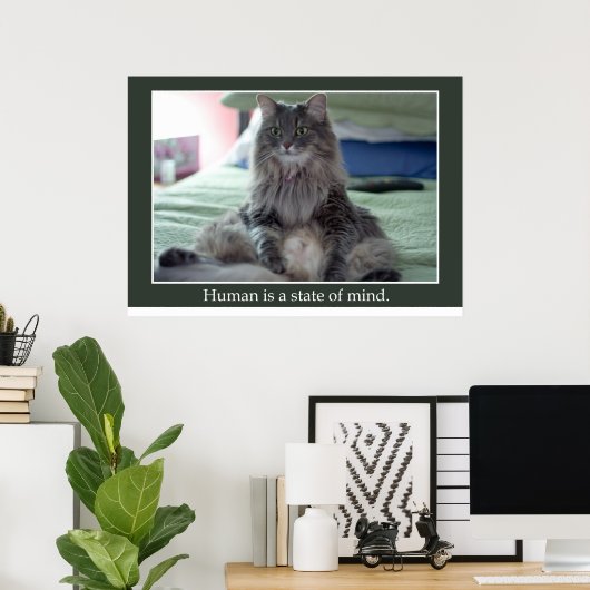 人間は心の州だ ポスター (ホームオフィス)