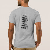 人間は死んでいます Tシャツ (裏面)