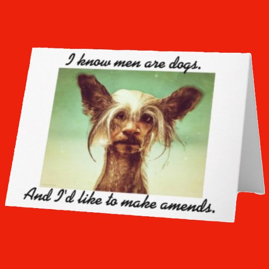 人間は犬だパーソナライズされた カード