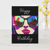 人間へのお気に入りのハッピーバースデー カード (黄色い花)