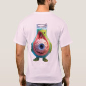 人間よくはしゃぐの胃に似た医療モデル Tシャツ (裏面)