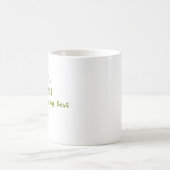 人間らしく、ベストを尽くす コーヒーマグカップ (中央)