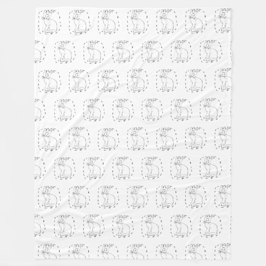 人間を採用する フリースブランケット (正面)