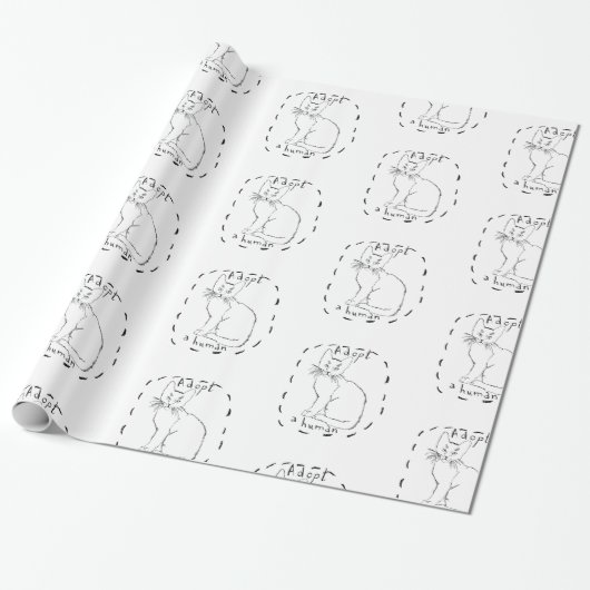 人間を採用する ラッピングペーパー (アンロールド)