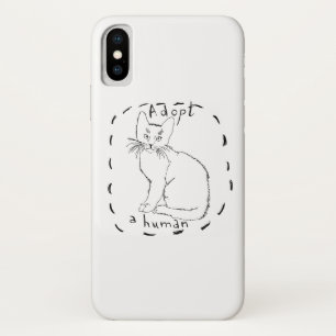 人間を採用する iPhone X ケース