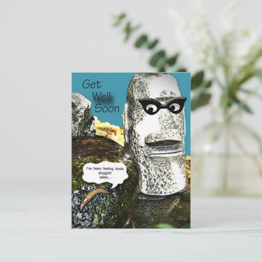 人間を真似て自然が上手く行く ポストカード (スタンド正面)