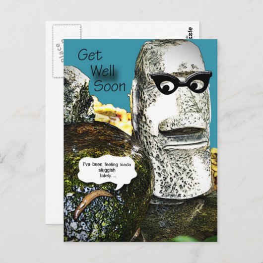 人間を真似て自然が上手く行く ポストカード (正面/裏面)