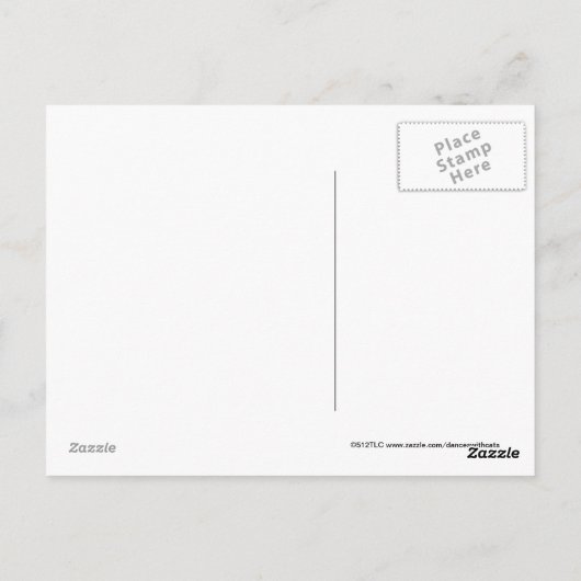 人間を真似て自然が上手く行く ポストカード (裏面)