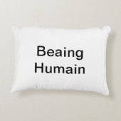 人間を見る：共有する人間の本質をナビゲートする アクセントクッション (裏面)