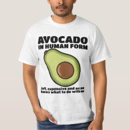 人間アボカドTシャツデザイン Tシャツ
