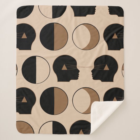 人間エネルギーとのシームレスパターンデザイン シェルパブランケット (正面)