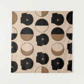 人間エネルギーとのシームレスパターンデザイン タペストリー (正面(横))