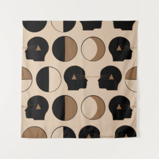 人間エネルギーとのシームレスパターンデザイン タペストリー