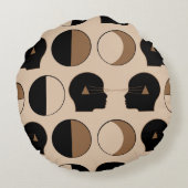 人間エネルギーとのシームレスパターンデザイン ラウンドクッション (裏面)