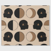 人間エネルギーとのシームレスパターンデザイン ラッピングペーパー (フラット)