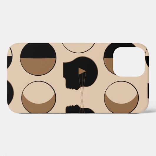 人間エネルギーとのシームレスパターンデザイン Case-Mate iPhoneケース (裏面 (横))