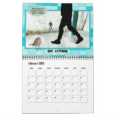 人間カレンダーの解像度（中サイズ） カレンダー (2月 2020)