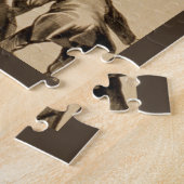 人間キャノンボールヴィンテージサーカスのポスター ジグソーパズル (側面)