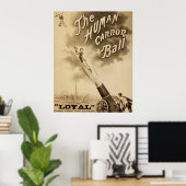 人間キャノンボールヴィンテージサーカスのポスター ポスター (ホームオフィス)