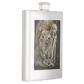 人間クラシック骨格デザイン フラスク (右)