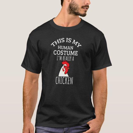 人間コスプレ鶏農家 Tシャツ (正面)