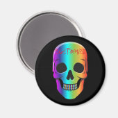 人間サイケデリックスカルサンダー_コーブ マグネット (正面/裏面)
