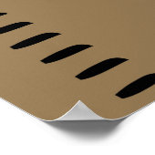 人間パーソナライズされた成長図ルーラー |印刷可能 ポスター (角)