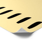 人間パーソナライズされた成長図ルーラー |印刷可能 ポスター (角)