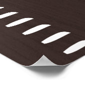 人間パーソナライズされた成長図ルーラー |印刷可能 ポスター (角)