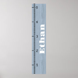 人間パーソナライズされた成長図ルーラー |印刷可能 ポスター