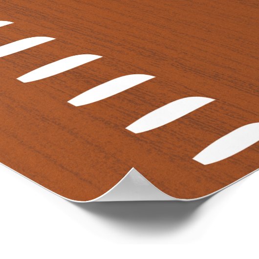 人間パーソナライズされた成長図ルーラー |印刷可能 ポスター (角)