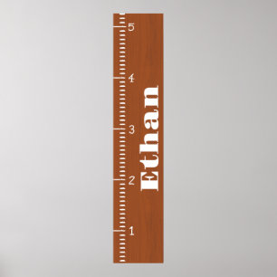人間パーソナライズされた成長図ルーラー  印刷可能 ポスター