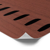 人間パーソナライズされた成長図ルーラー |印刷可能 ポスター (角)