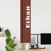 人間パーソナライズされた成長図ルーラー |印刷可能 ポスター (ホームオフィス)