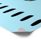 人間パーソナライズされた成長図ルーラー |印刷可能 ポスター (角)