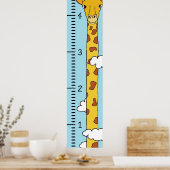 人間パーソナライズされた成長図ルーラー |印刷可能 ポスター (キッチン)