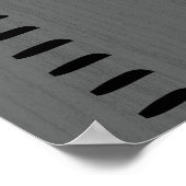 人間パーソナライズされた成長図ルーラー |印刷可能 ポスター (角)