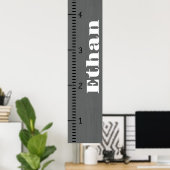 人間パーソナライズされた成長図ルーラー |印刷可能 ポスター (ホームオフィス)