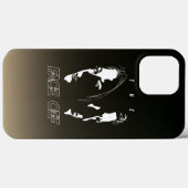 人間フェイスオフシルエットアート| Case-Mate iPhoneケース (裏面 (横))