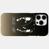 人間フェイスオフシルエットアート| Case-Mate iPhoneケース (裏面 (横))