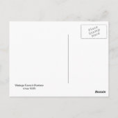 人間フランスのヴィンテージ体図 ポストカード (裏面)