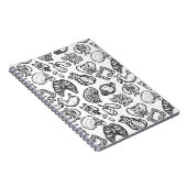 人間モダン解剖図スケッチパターン科学ギフト ノートブック (右側)