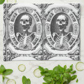 人間不気味スカルサンダー_コーブ キッチンタオル (折り畳み)