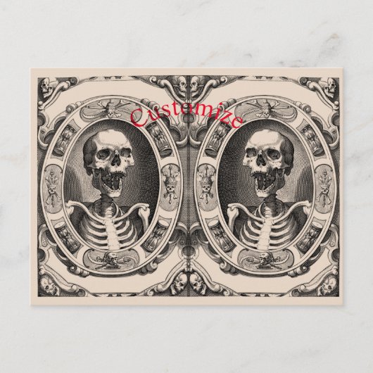 人間不気味スカルサンダー_コーブ ポストカード (正面)