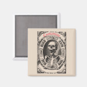 人間不気味スカルサンダー_コーブ マグネット (正面/裏面)