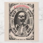 人間不気味スカルサンダー_コーブ ワインラベル (シングルラベル)