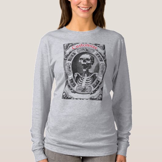 人間不気味スカルサンダー_コーブ Tシャツ (正面)